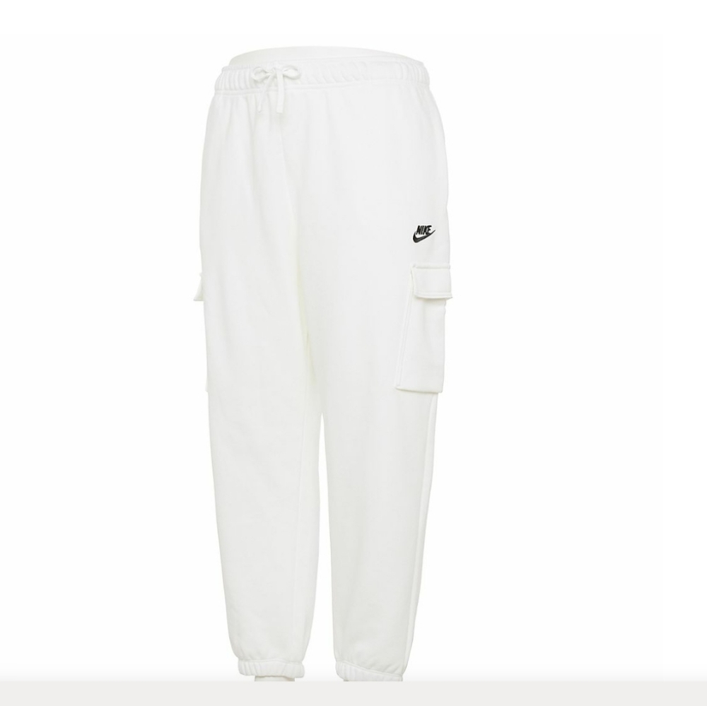 Nike Cargo White Fleece Warm Cozy Jogger Pants